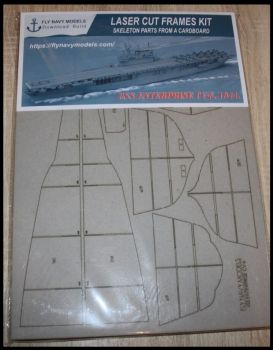 Spantensatz für Flugzeugträger USS Enterprise CV-6 „Big-E“ (1944-1946) 1:200 1:200 (FlyNavyModels Nr. 07/2020 - 1)